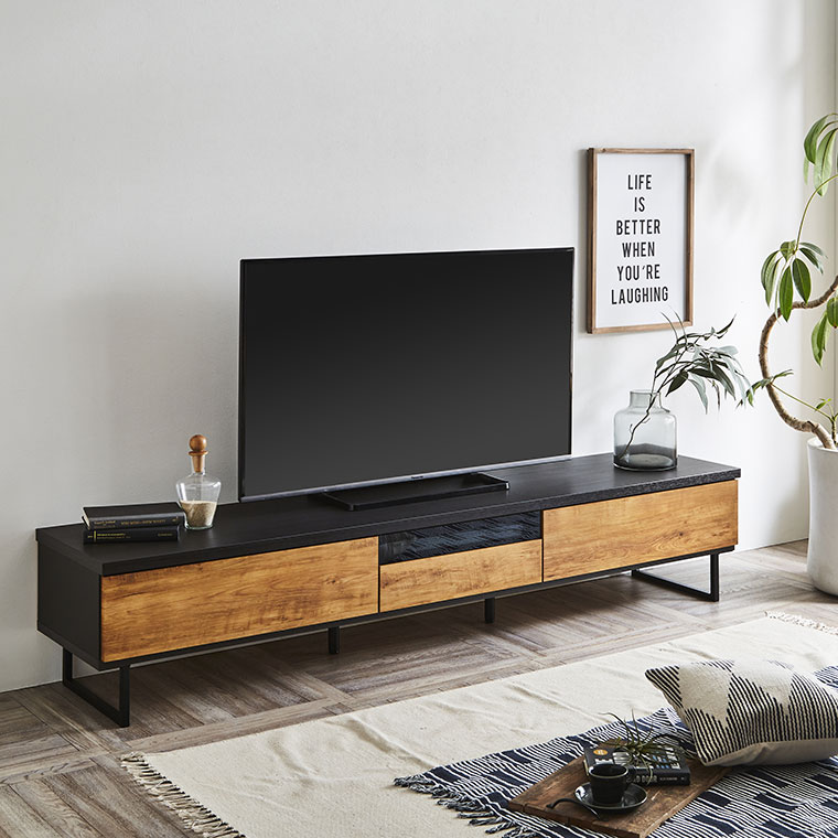 楽天市場】テレビ台 幅210 アンティーク 北欧 ブルックリン