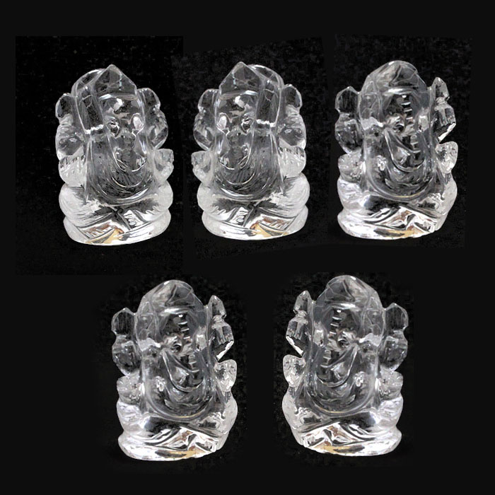 楽天市場】天然水晶 ガネーシャ Sサイズ 約5～10g｜ヒマラヤ産 手彫り