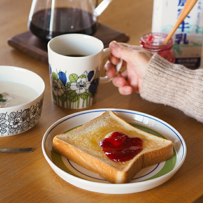 楽天市場】アラビア クロッカス プレート 19cm グリーン / ARABIA