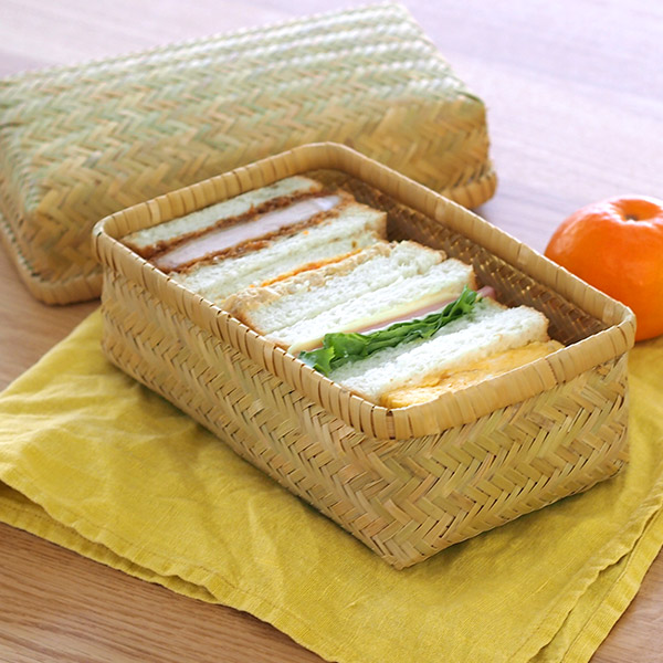 楽天市場】【スーパーSALE P10倍】かごや 青竹 弁当箱 細ひご 大