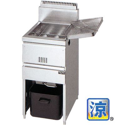 楽天市場】マルゼン 涼厨ガスフライヤー 1槽式 MGF-C18K W430・D610