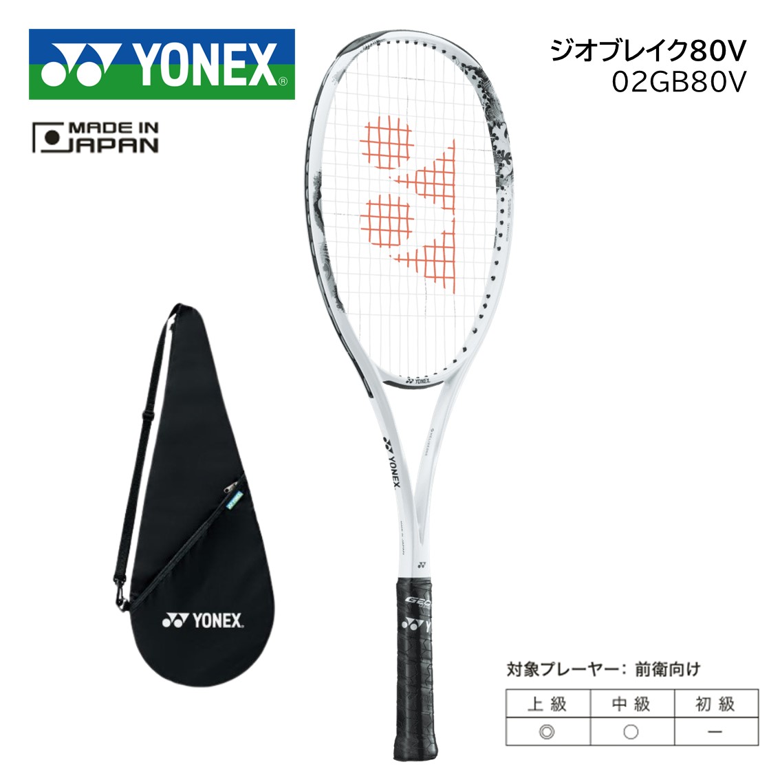 楽天市場】ヨネックス ソフトテニスラケット ジオブレイク80V前衛用
