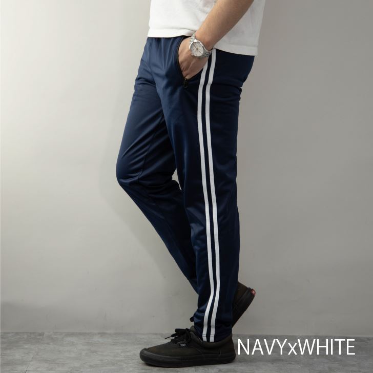 楽天市場】サイドラインパンツ メンズ スリム スキニ― 細身 テーパード