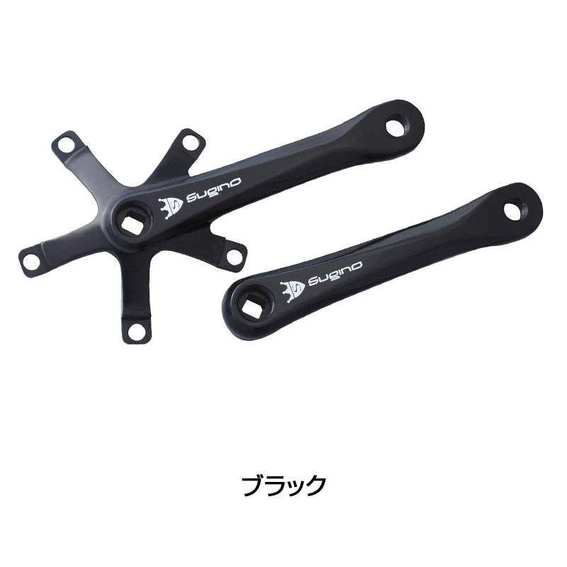 楽天市場】スギノ RD4 クランクのみ ブラック165mm SUGINO : 自転車の