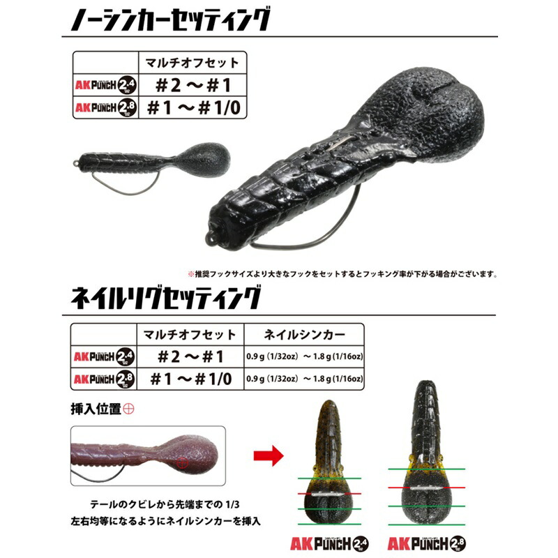 楽天市場】一誠 AKパンチ 2.8インチ #69 クイシブリパンプキン | 釣具