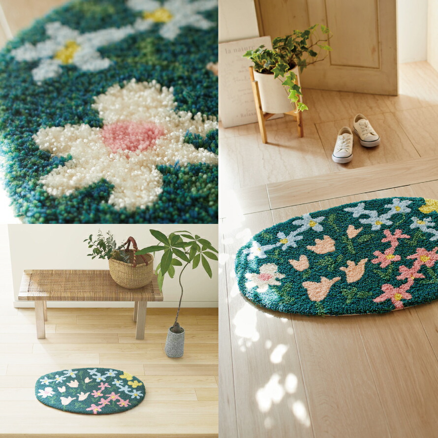 楽天市場】ラグ 小さめ 玄関マット 45×70cm 北欧 おしゃれ 玄関