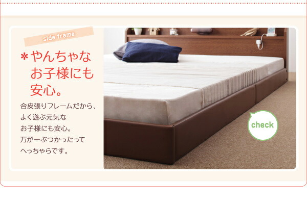 楽天市場】(送料無料) ダブル ベッド フレーム マットレス付き