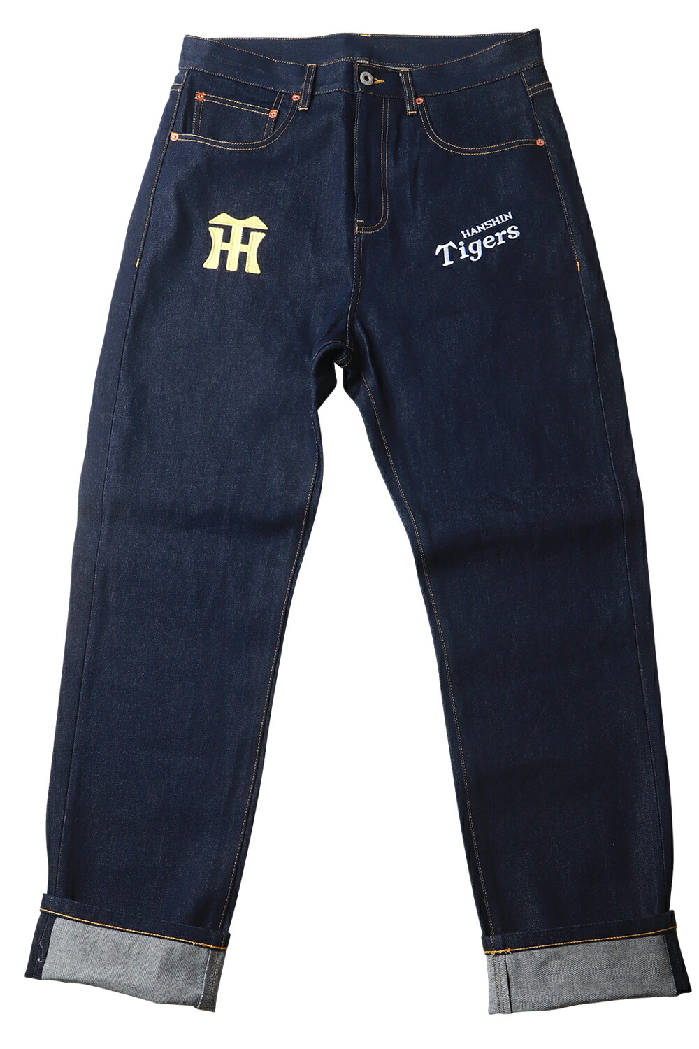 楽天市場】阪神タイガース×江坂ジーンズ 虎刺繍デニムパンツ ジーンズ
