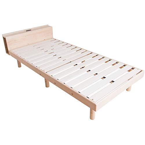 楽天市場】アイリスプラザ ベッド ベッドフレーム 棚付き 2口