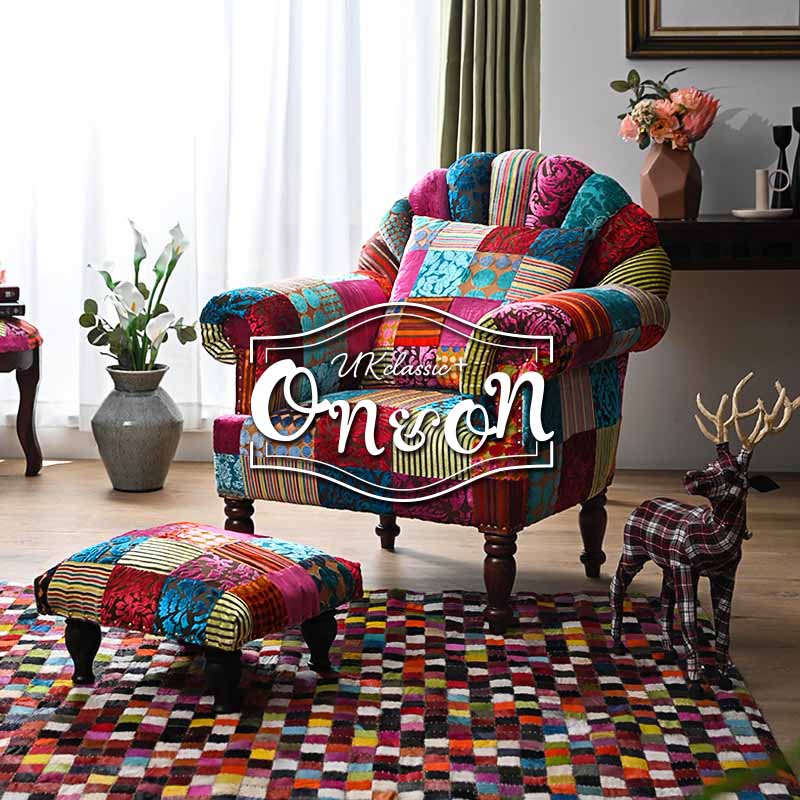 オールドメゾン タイタニック 1人掛けソファ B ZR24224 オールドメゾン