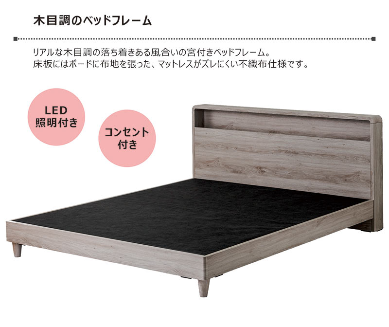 楽天市場】【楽天スーパーSALE期間中全品ポイント10倍】ダブルベッド