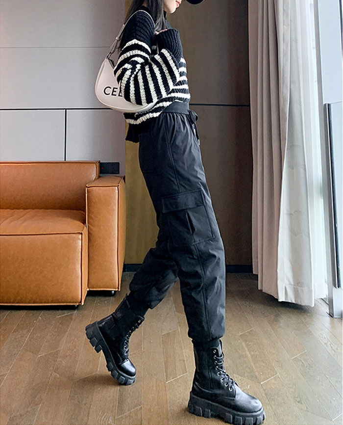 楽天市場】ダウンパンツ レディース ダウンパンツ カーゴパンツ 防寒