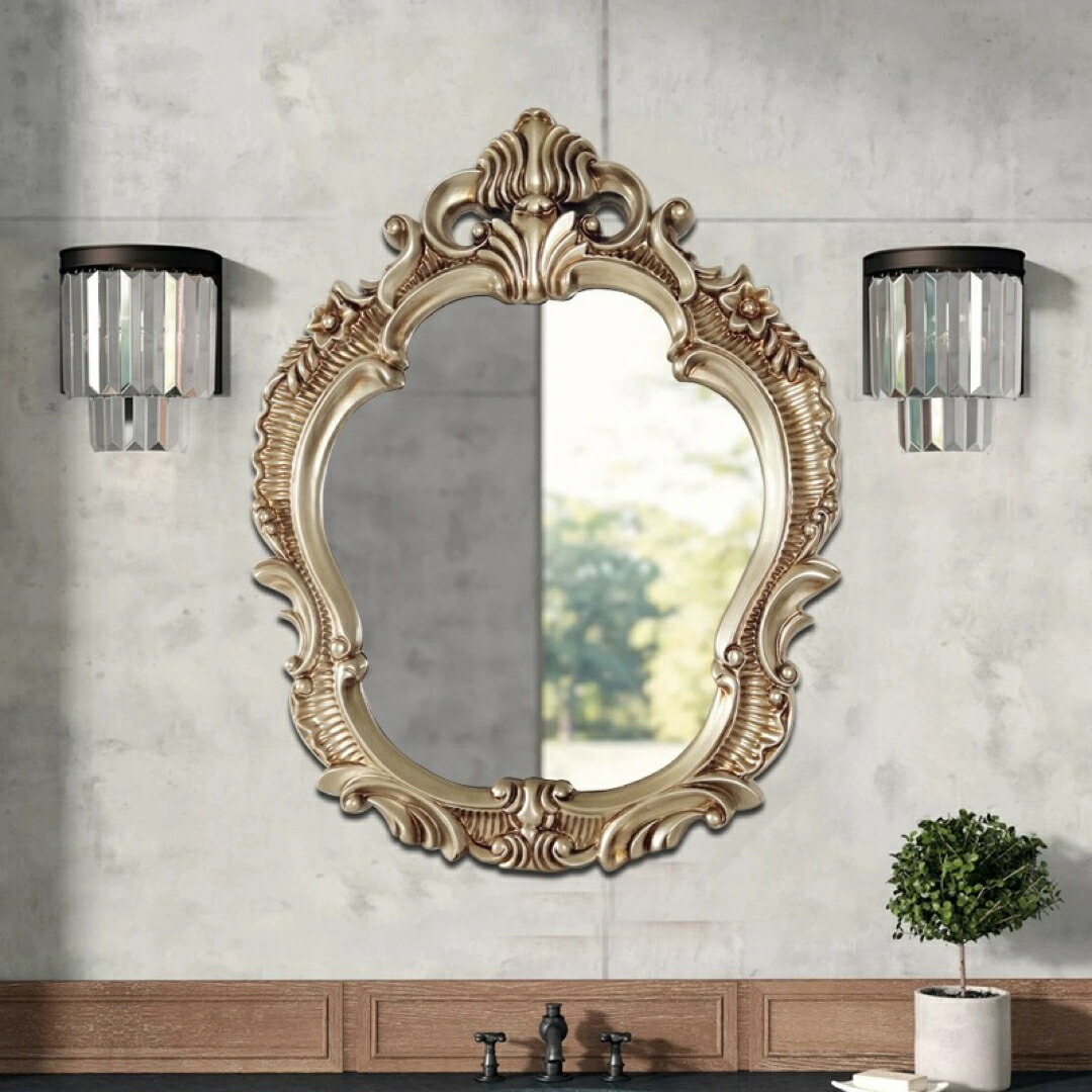 楽天市場】A032748高級感 豪華鏡 アンティーク調 壁掛け鏡 壁掛け