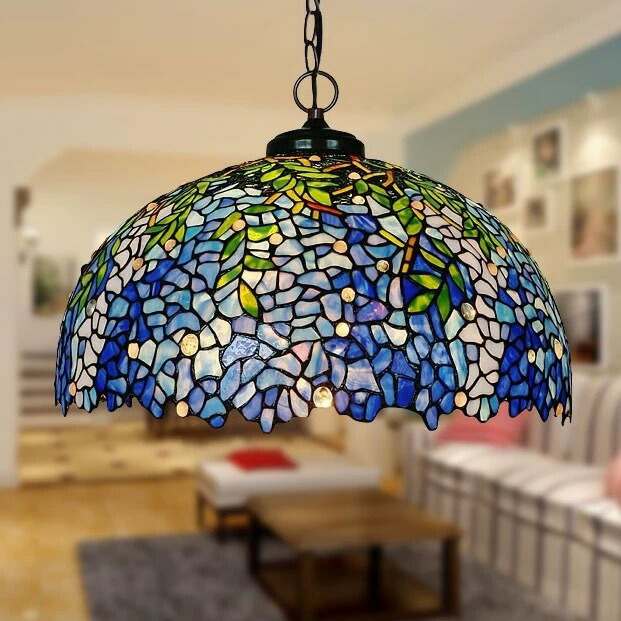 楽天市場】A003944高級ステンドグラス.ペンダントライト豪華天井照明