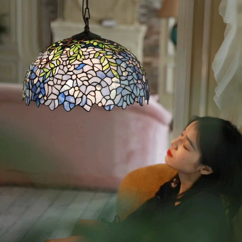 楽天市場】A003944高級ステンドグラス.ペンダントライト豪華天井照明