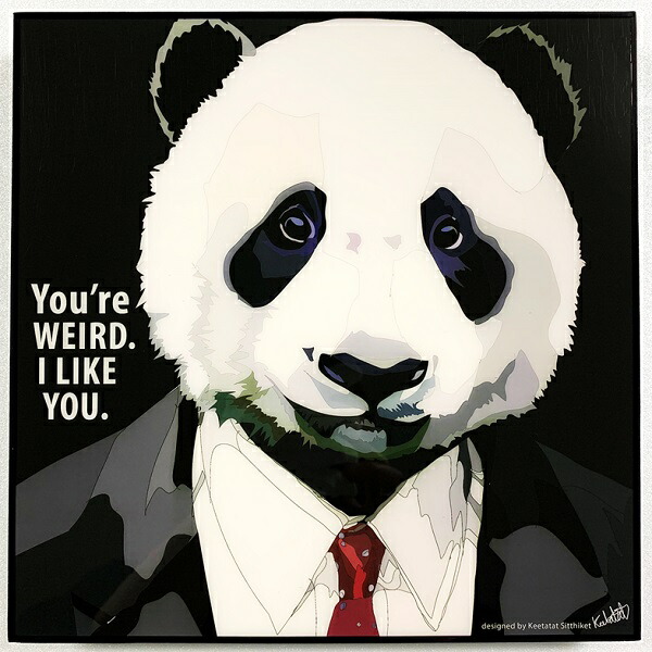 楽天市場】Panda / パンダ「ポップアートパネル / Keetatat Sitthiket