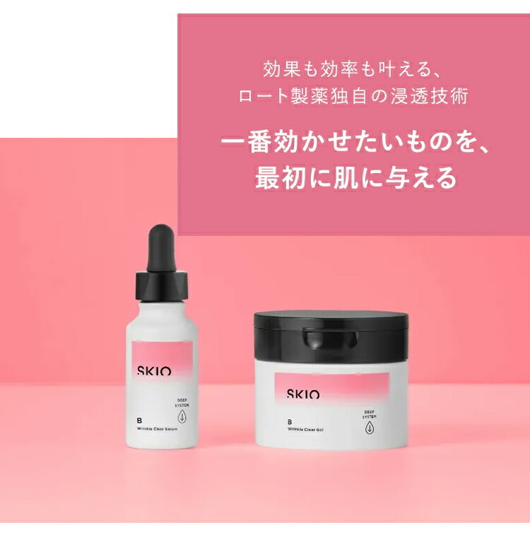 楽天市場】SKIO VB リンクルクリアゲル つけかえ用レフィル ロート製薬