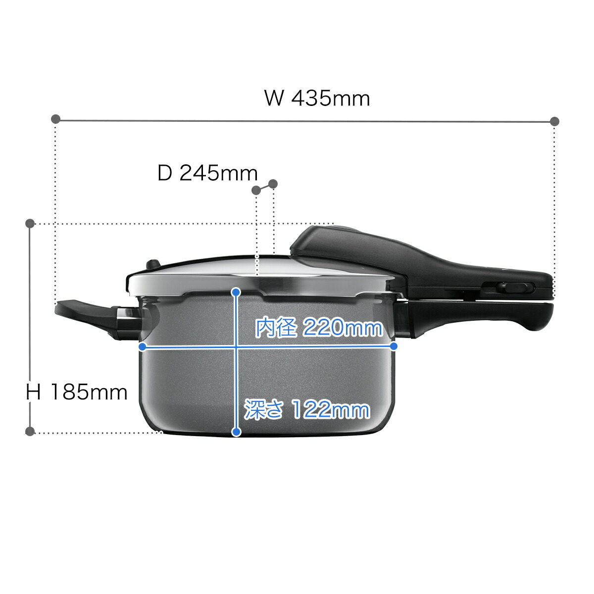 楽天市場】【特典付き】WMF ヴェーエムエフ 圧力鍋 圧力なべ 4.5L IH