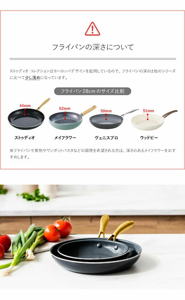 楽天市場】【特典付き】グリーンパン ストゥディオ フライパン 28cm IH