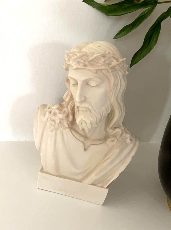 楽天市場】カトリック宗教彫刻 イエス・キリスト 胸像 大理石風 彫像