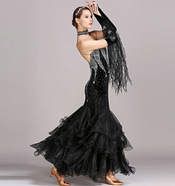 楽天市場】社交ダンス 衣装 モダン ドレス ダンスウェア スタンダード