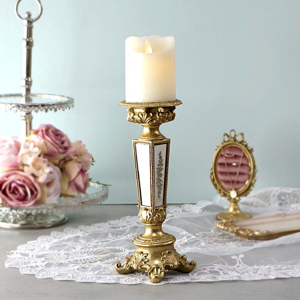 楽天市場】キャンドルホルダー バロックミラー ゴールド クラシカル