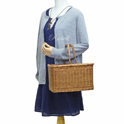 楽天市場】ラッセル ハンドル付きバスケット No.6004 収納バスケット