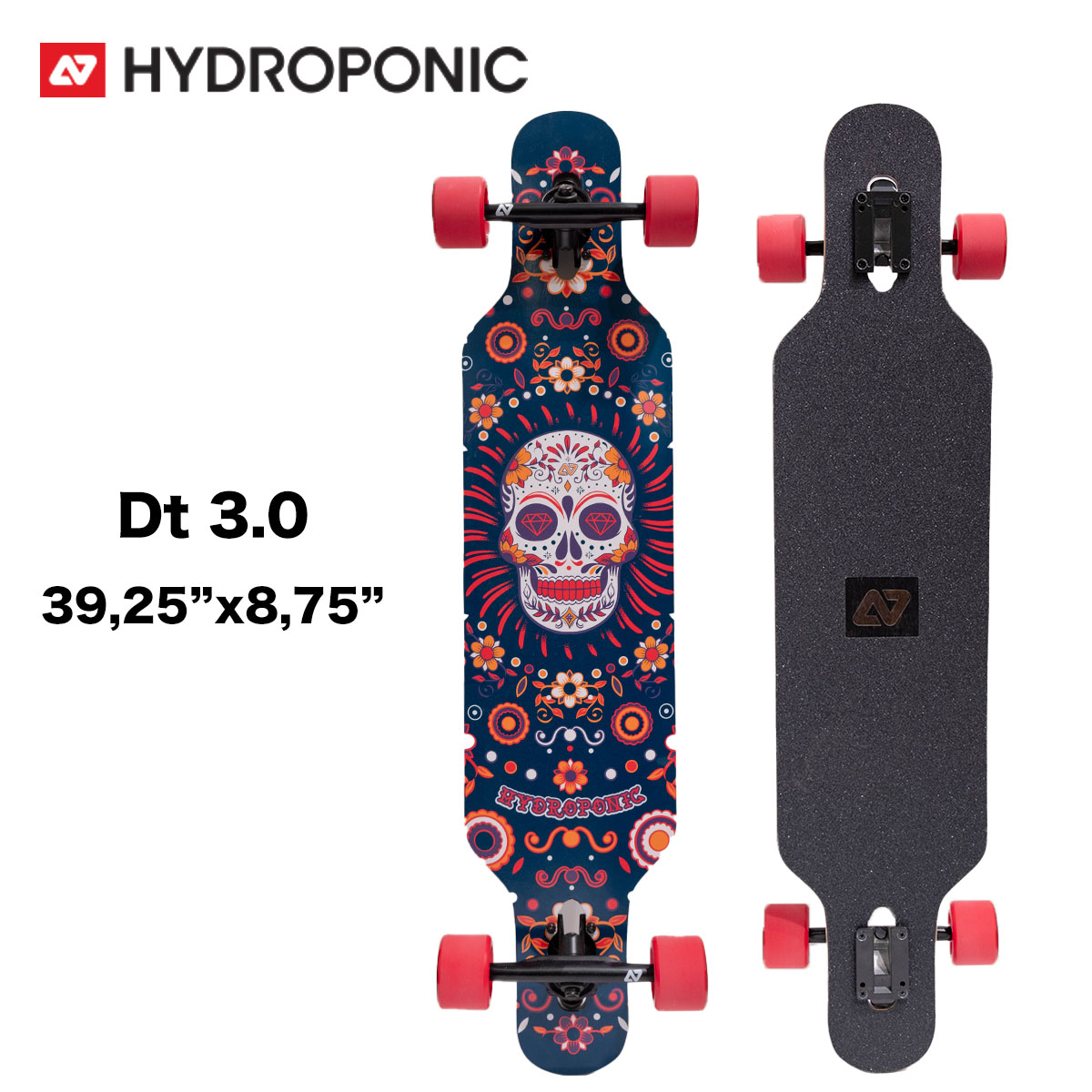 hydroponic スカルデザイン スケートボード 陸トレは『HYDROPONIC Surfskate』でおしゃれにきめよう！【AD】 - 波