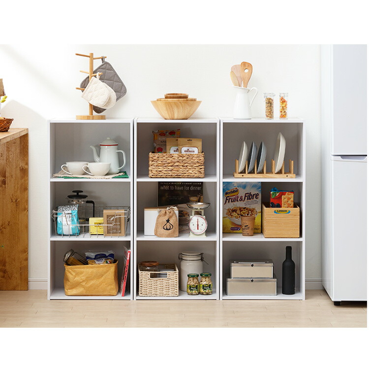 楽天市場】☆激アツ☆カラーボックス 3段 棚 収納ボックス 本棚