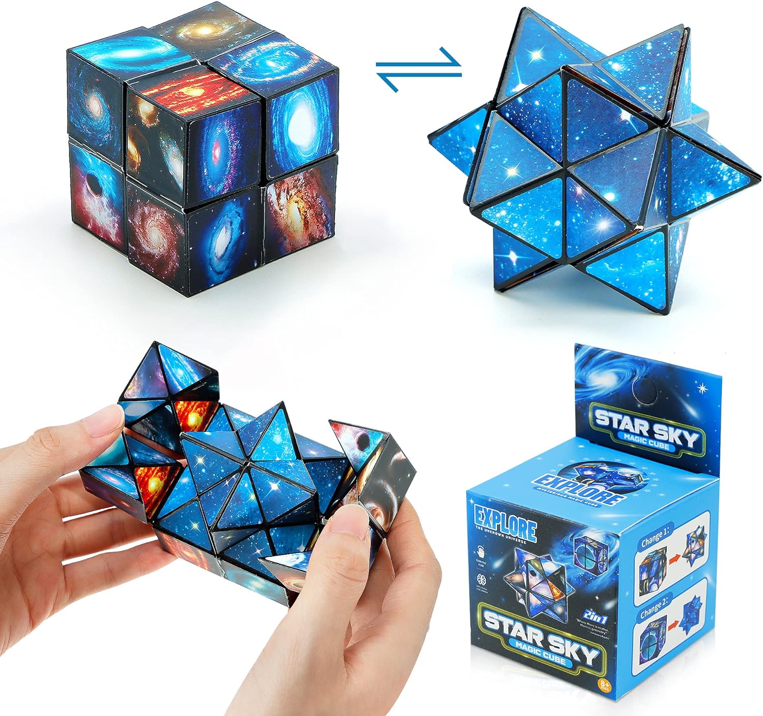 楽天市場】魔方 2 in 1セット ジックスターキューブ 2in 1立体