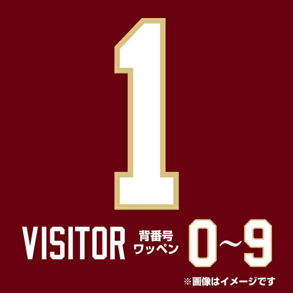 楽天市場】背番号数字ワッペン［2024ビジター］【0〜9】《楽天