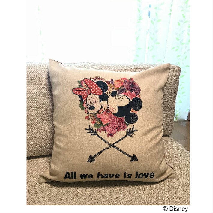 楽天市場】クッションカバー ミッキー＆ミニー 【45×45cm角