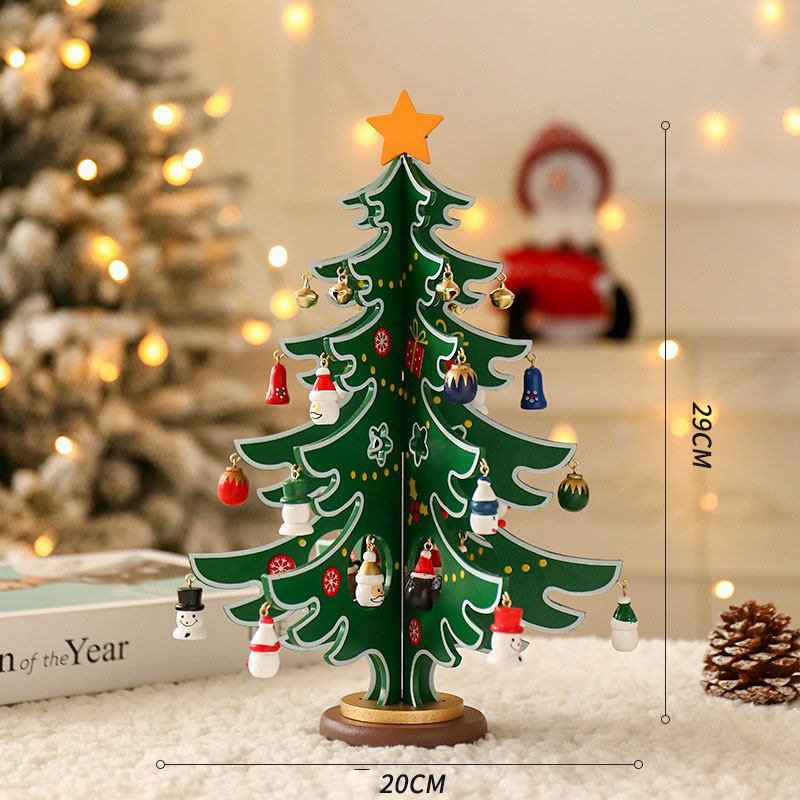 楽天市場】クリスマスツリー 卓上 木製 クリスマスツリー 飾り