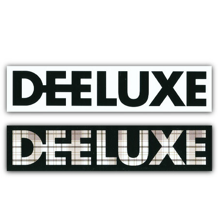 楽天市場】DEELUXE LOGO ステッカー カラー WHITE BLACK/BLACK CHECK