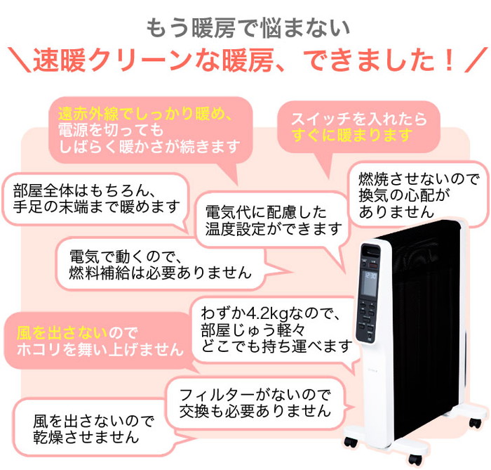 楽天市場】siroca シロカ 速暖マイカヒーター タオルハンガー シューズ