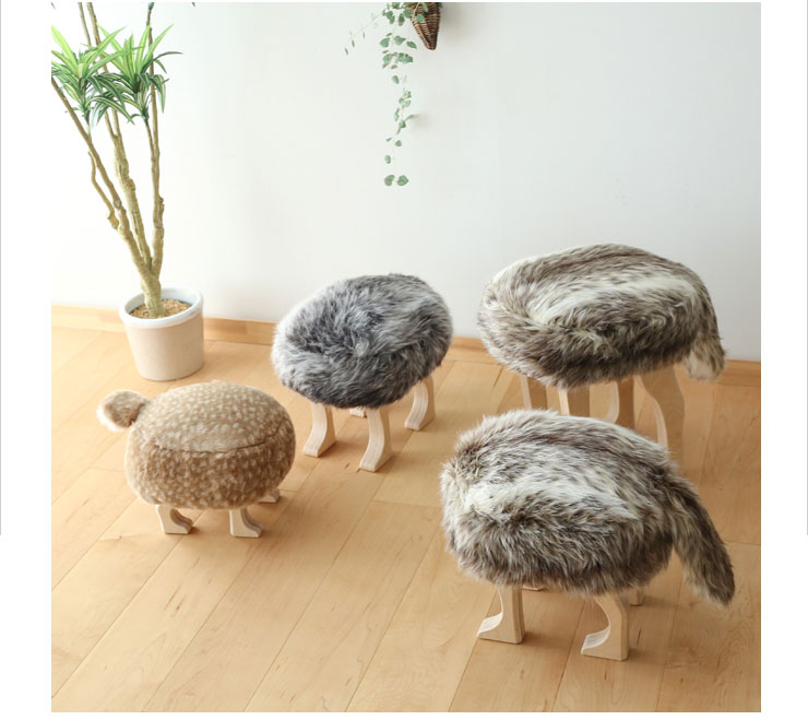 楽天市場】匠工芸 日本製 旭川家具 アニマルスツール ウルフグレー