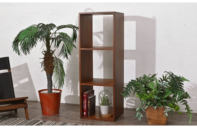 楽天市場】天然木 チーク材 収納 ラック オープンラック キューブ