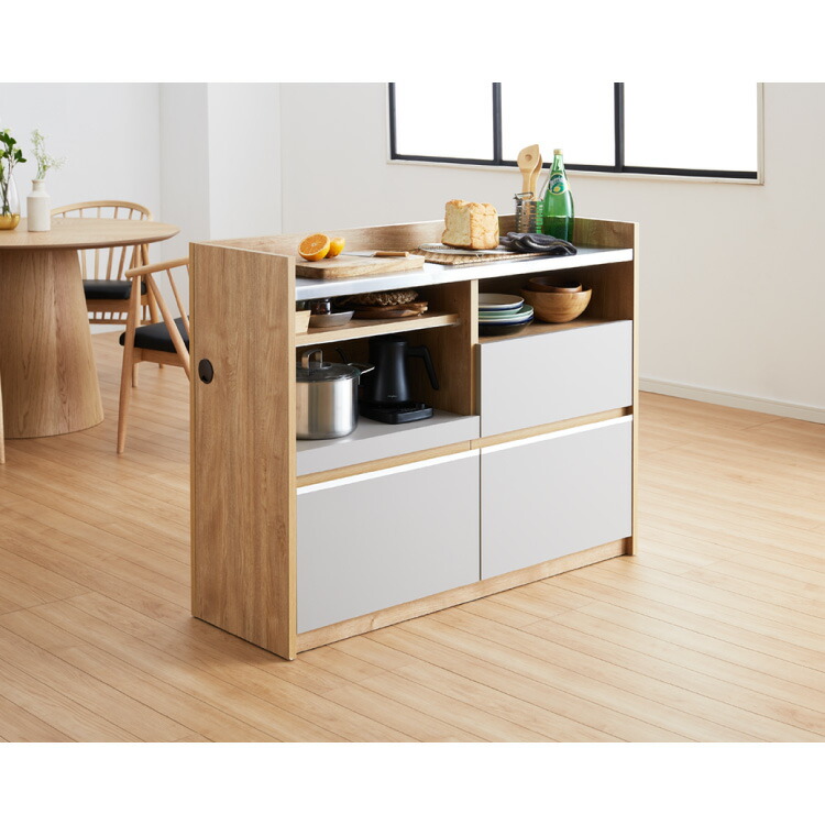 楽天市場】手元を隠す キッチンカウンター 間仕切り 完成品 幅120