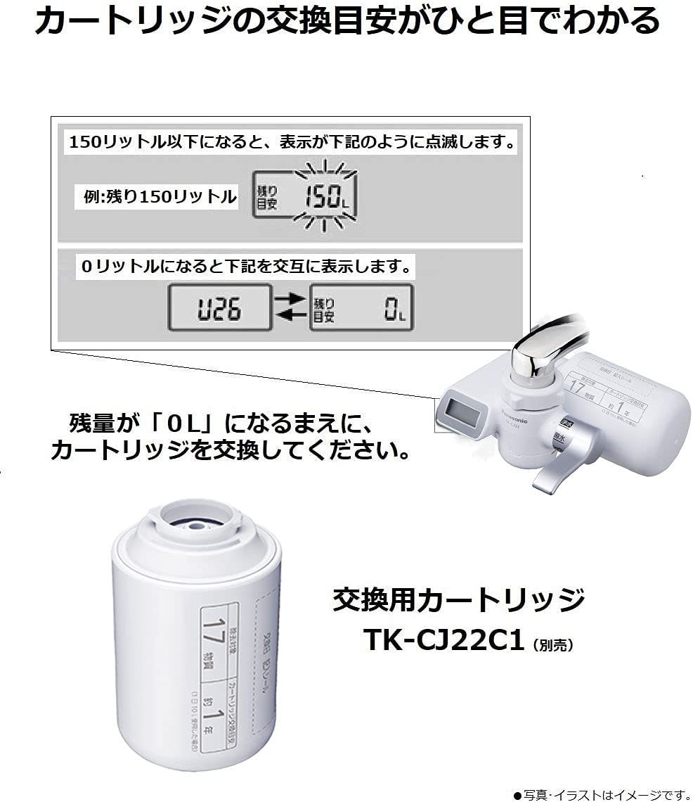 楽天市場】パナソニック 浄水器 蛇口直結型 シルバー TK-CJ22-S