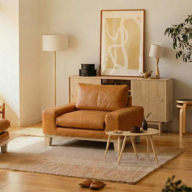 楽天市場】1人掛けソファー folk／NA 北欧 ナチュラル ファブリック