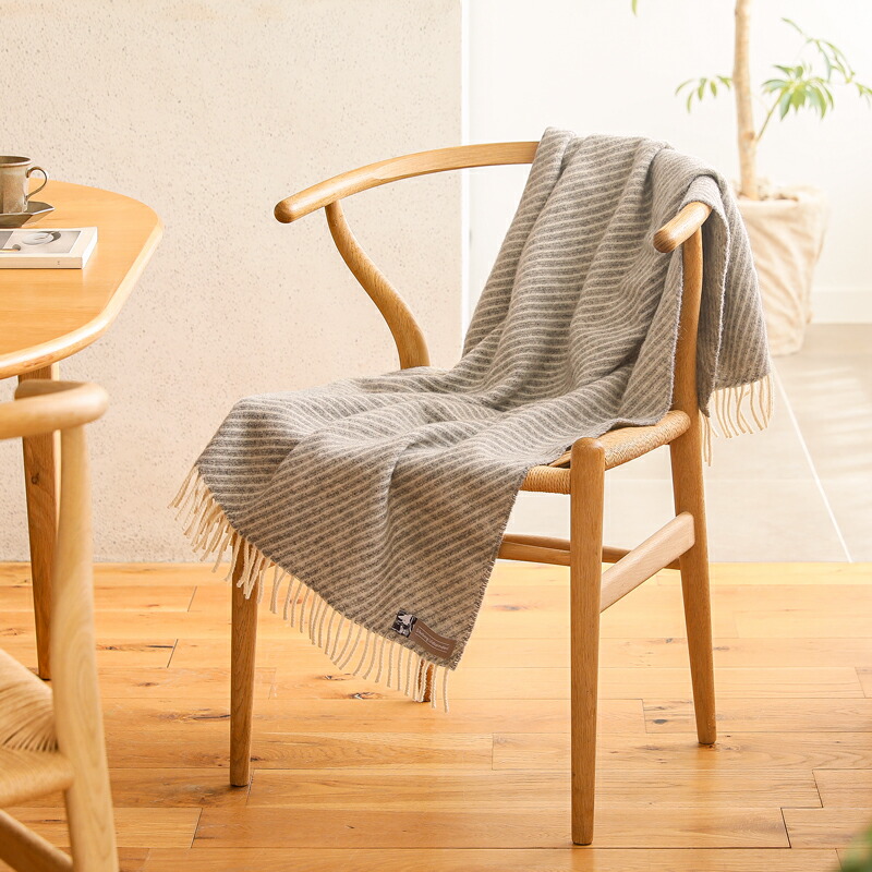 楽天市場】ウール ブランケット Silkeborg ダナーヤ ストライプ 140