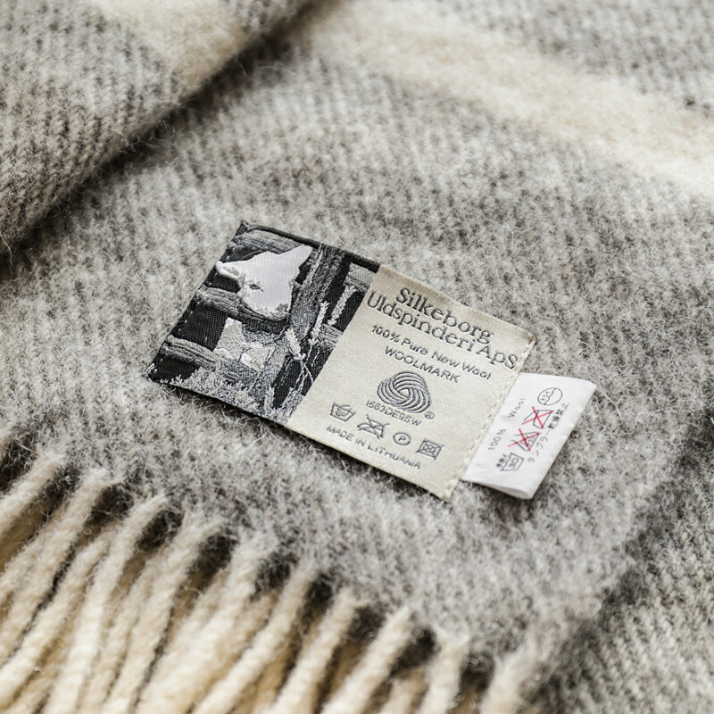 楽天市場】ウール ブランケット Silkeborg ダナーヤ ボーダー 130×200