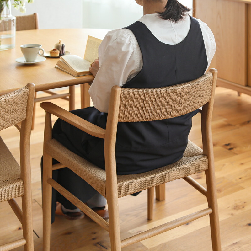 楽天市場】ダイニングチェア folk Arm w/codeback チェア アームチェア