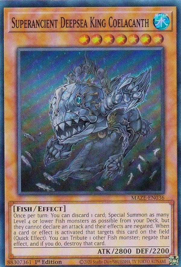 楽天市場】遊戯王 MAZE-EN036 超古深海王シーラカンス Superancient