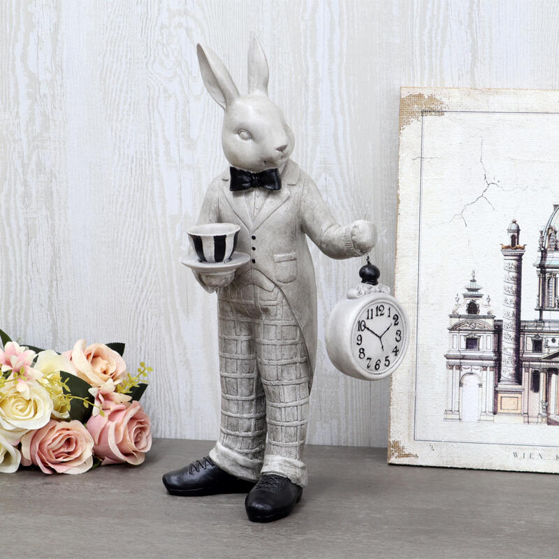 楽天市場】ガーデンファニチャー アリスラビット 3体セットラビット