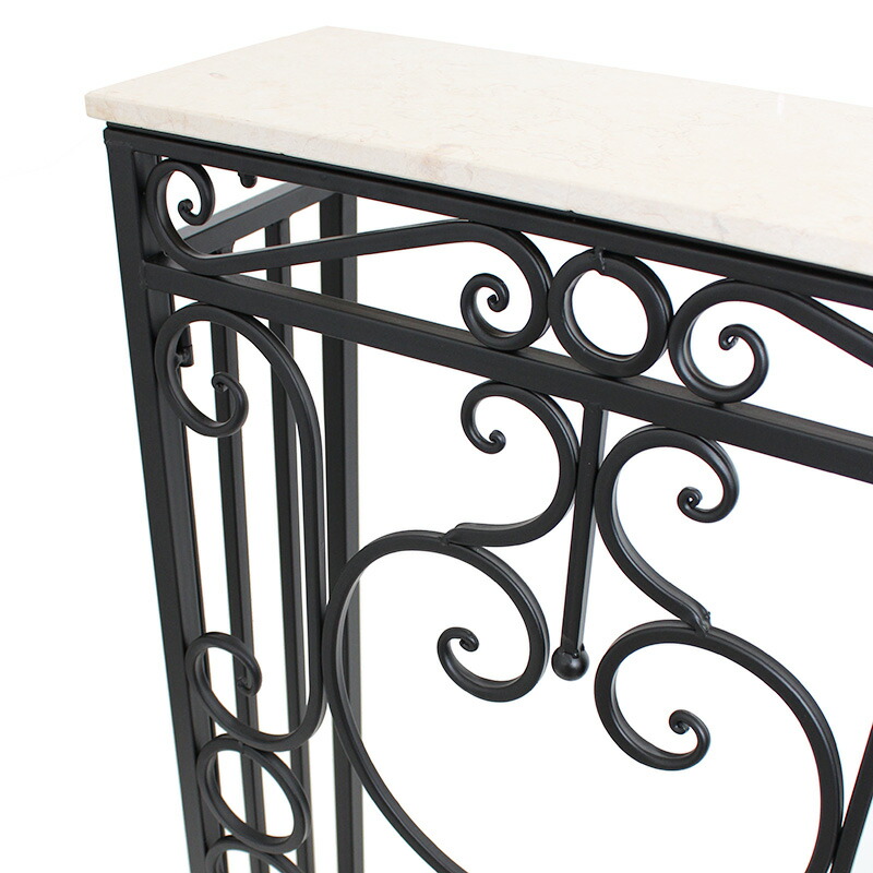 楽天市場】Iron Smith 天板大理石 コンソール Sサイズアイアン