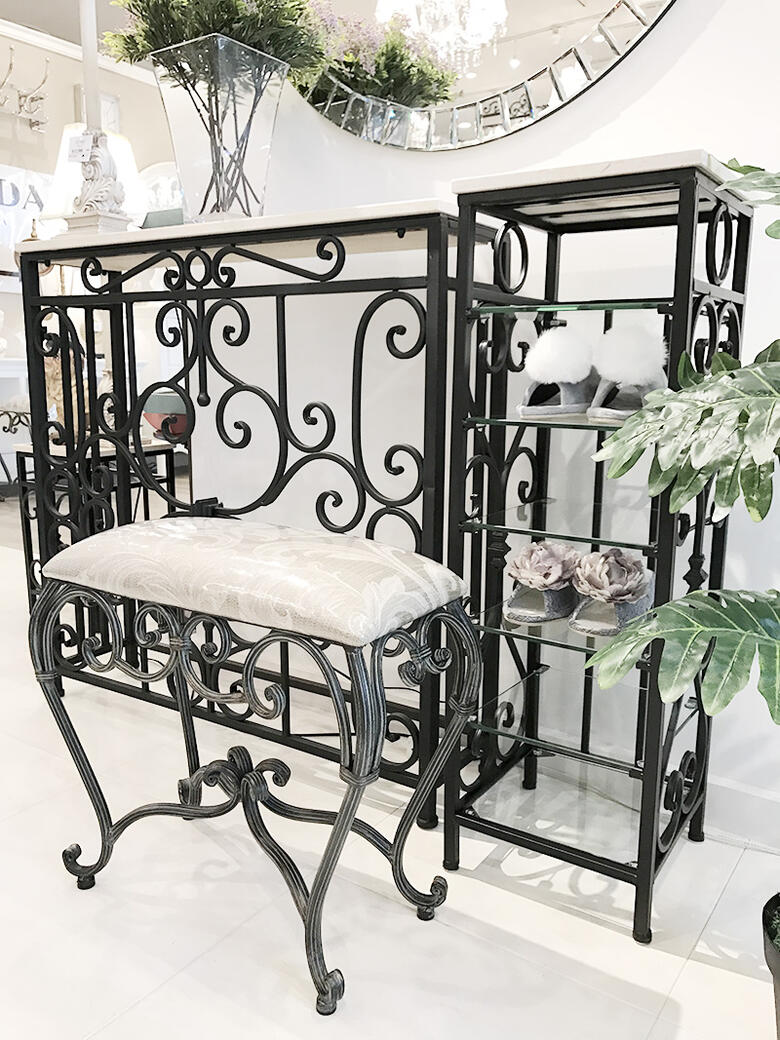 楽天市場】Wrought Iron 天板大理石 アイアン スリッパラックアイアン