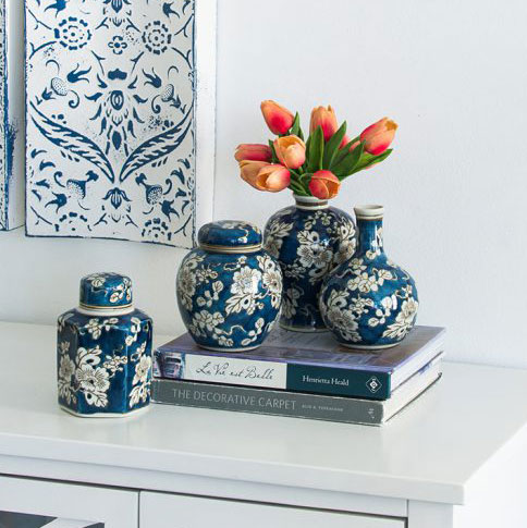 楽天市場】シノワズリ 小瓶 4個セットオリエンタル フラワーベース