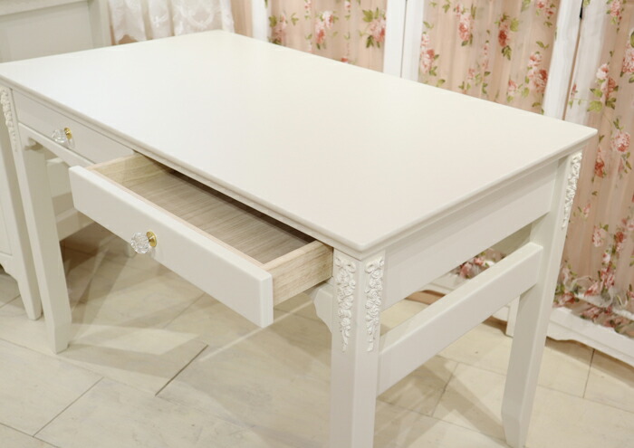 楽天市場】Celesta チェレスタ 学習デスクロマンチック 姫系 白家具