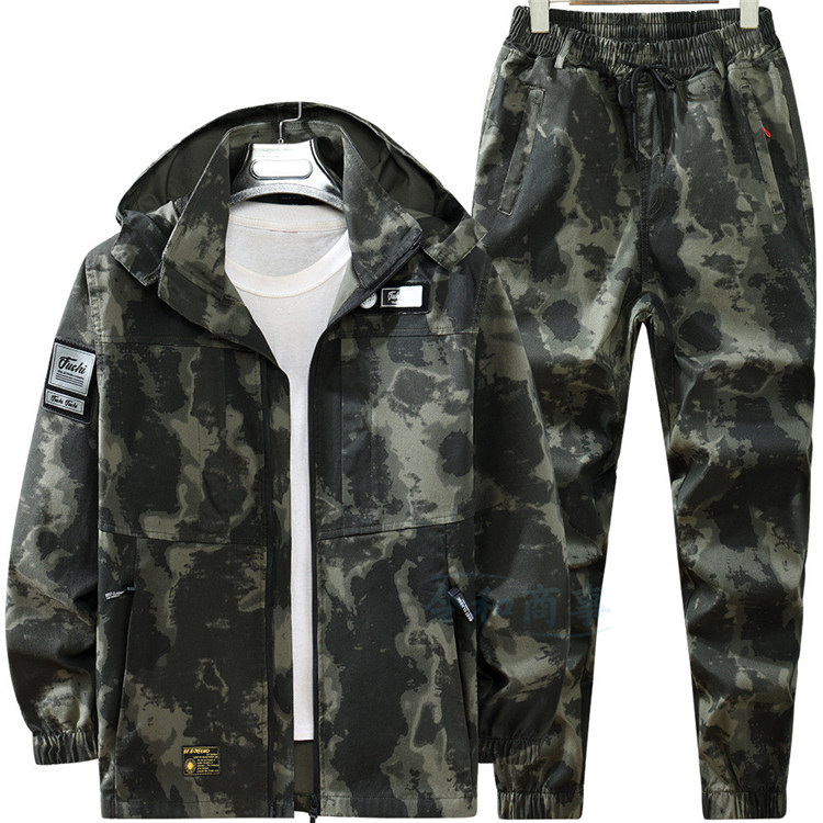 楽天市場】セットアップ メンズ 迷彩柄 上下セット 2点セット 作業服